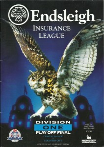 Crystal Palace v Leicester City. 1996 Division One Play-Off Final Programme. for sale on Ebay
