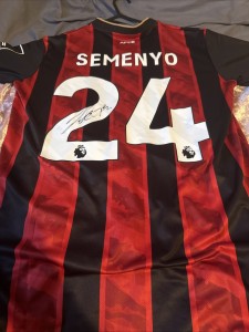 Antoine Semenyo Signed AFC Bournemouth Shirt With Proof And Coa for sale on Ebay