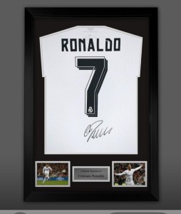 Cristiano Ronaldo Signed And Framed Real Madrid Shirt Buy For £699 Or Bid £450 for sale on Ebay