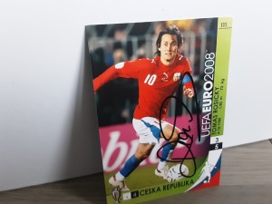 TOMAS ROSICKY - CZECH REPUBLIC Signed Panini Euro 2008 Football trading card for sale on Ebay