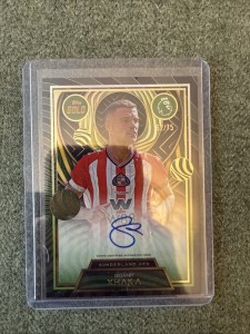 Topps Gold Granit Xhaka Auto Sunderland /75 Premier League Football Card Mint for sale on Ebay
