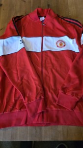 Manchester United tracksuit jacket 1985 remake  Large New for sale on Ebay