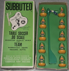 Subbuteo Mansfield Town Ref 47 Amber Version HW With Matching Base Combo. for sale on Ebay