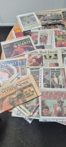 3 1960s Manchester United Scrapbooks + Newspaper Cuttings + 40 Years Collecting for sale on Ebay