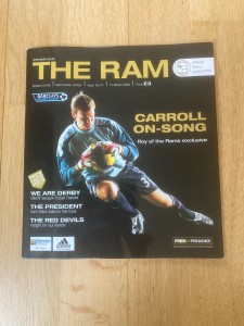 Derby County v Manchester United 15/3/2008. Rare scarce, 2007/08 worst season. for sale on Ebay