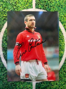 Eric Cantona Manchester United Signed 8x6” Photo wCOA for sale on Ebay