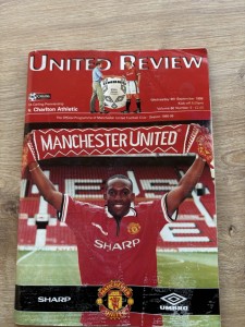 Signed United Review 8th September 1998 Versus Charlton Manchester United for sale on Ebay