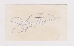 Stan Thomas - Signed 3x5 - Debut 1974 - Rangers for sale on Ebay