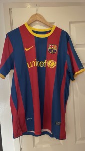 Men’s Barcelona 2010/11 Home Shirt large for sale on Ebay