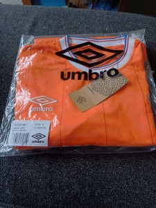 BNWT Glasgow Rangers 4th Shirt Orange Umbro BNWT.  Adult S for sale on Ebay