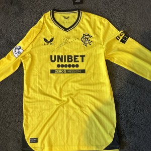 Rangers Home  Goalkeeper Shirt Jack Butland Signed top  for sale on Ebay