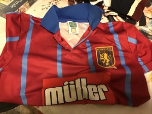 MENS Aston Villa Short Sleeved Top Uk M for sale on Ebay