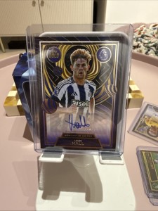 Topps Gold Lewis Hall Base Autograph Card Newcastle for sale on Ebay