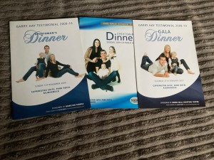 Garry Hay & James Fowler Kilmarnock Testimonial menus for sale on Ebay