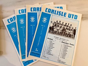 Carlisle United  72/73 Programmes x 4 for sale on Ebay
