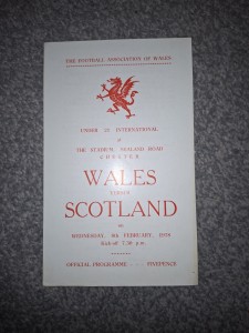 Under 21 Wales v Scotland Programme 08.02.1978 for sale on Ebay