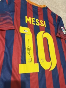 Lionel Messi Authentic Hand Signed Barcelona Jersey Beckett Witnessed  for sale on Ebay