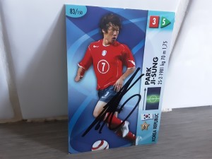 JI SUNG PARK - SOUTH KOREA Signed Panini World Cup 2006 Football trading card for sale on Ebay