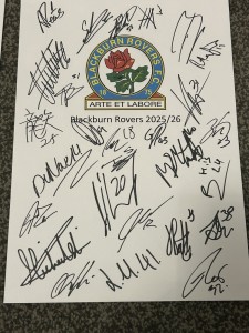 Blackburn Rovers Football Club 2025/26 Signed Sheet on A4 card 27 players Ohashi for sale on Ebay
