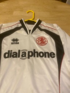 RARE Vintage Middlesbrough FC Dialaphone Goalkeeper home Shirt 2002/04 XS Youths for sale on Ebay