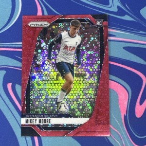 Mikey Moore - Tottenham Hotspur Rookie Card 2024-35 Panini Prizm Red 11/49 for sale on Ebay