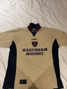 West Ham United 1996-1997 Men's Original Third Kit Football Shirt Large for sale on Ebay
