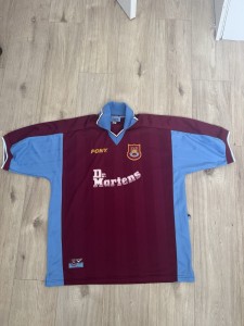 West Ham United  Original 1995/96/97 Vintage Home Football Shirt Pony, Size: L for sale on Ebay