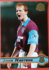 Merlin Premier Gold 1998 cards West Ham x3 J. Hartson, H. Porfirio, M. Rieper for sale on Ebay