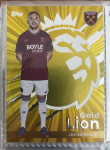 Topps 2026 Premier League Jarrod Bowen Gold Lion West Ham United for sale on Ebay