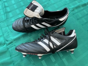 Adidas Kaiser 5 Black Leather Football Boots Size 10.5 Uk Adults Soft Ground for sale on Ebay