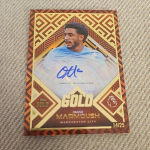 Topps Gold Premier League 2025-26 Omar Marmoush Auto /25 Manchester City  for sale on Ebay
