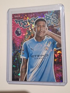 Topps Premier League 25/26 Manchester City Savio Tekkers Pink Sparkle #197/399 for sale on Ebay