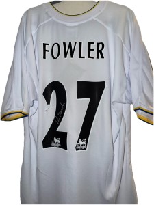 Robbie FOWLER signed Leeds United 2000/01 Shirt **COA. Shirt Blemish! for sale on Ebay