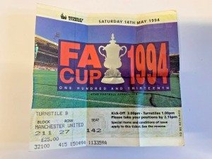 1993/94 - Chelsea v Manchester United - 14/05/1994 - FA Cup Final Wembley Ticket for sale on Ebay