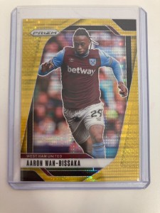 PANINI PRIZM PL 2024-25 AARON WAN-BISSAKA WEST HAM GOLD PULSAR PARALLEL 04/10. for sale on Ebay
