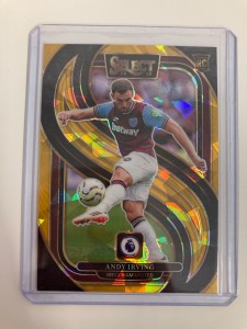 PANINI SELECT PL 2024-25 ANDY IRVING WEST HAM RC GOLD ICE PARALLEL 06/10.. for sale on Ebay