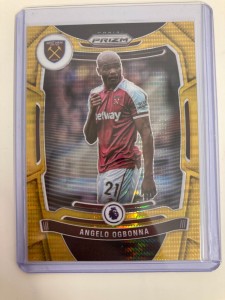 PANINI PRIZM PL 2021-22 ANGELO OGBONNA WEST HAM GOLD PULSAR PARALLEL 07/10.. for sale on Ebay