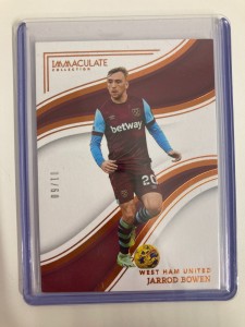 PANINI IMMACULATE PL 2023-24 JARROD BOWEN WEST HAM 1ST PRINT PARALLEL 01/60.. for sale on Ebay