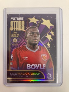 TOPPS GOLD PL 2025/26 EL HADJI MALICK DIOUF WEST HAM RC PURPLE PARALLEL 48/50. for sale on Ebay