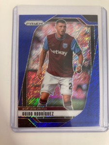 PANINI PRIZM PL FOTL 2024-25 GUIDO RODRIGUEZ WEST HAM BLUE SHIMMER 07/08. for sale on Ebay