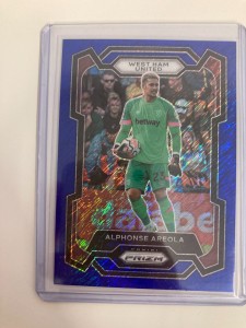 PANINI PRIZM PL FOTL 2023-24 ALPHONSE AREOLA WEST HAM BLUE SHIMMER 04/08. for sale on Ebay