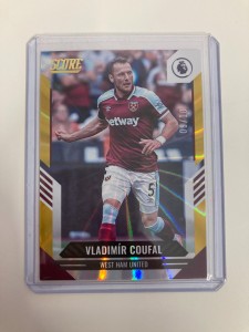 PANINI SCORE PL 2021-22 VLADIMIR COUFAL WEST HAM GOLD LASER PARALLEL 09/10.. for sale on Ebay