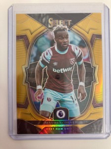 PANINI SELECT PL 2022-23 MAXWEL CORNET WEST HAM GOLD PARALLEL 07/10.. for sale on Ebay