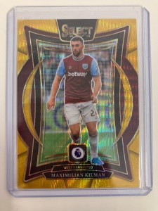 PANINI SELECT PL 2024-25 MAXIMILIAN KILMAN WEST HAM GOLD WAVE PARALLEL 03/10.. for sale on Ebay