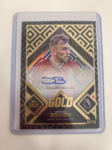 TOPPS GOLD PL 2025/26 JARROD BOWEN WEST HAM BLACK AUTOGRAPH 07/10.. for sale on Ebay