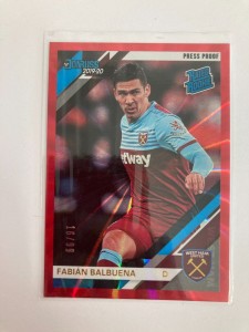 PANINI CHRONICLES DONRUSS 19/20 FABIAN BALBUENA WEST HAM RED LASER 16/99. for sale on Ebay