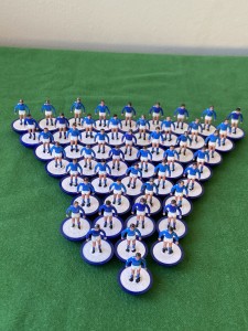 SUBBUTEO LOT OF LIGHTWEIGHT GENERIC BLUE PLAYERS (47 IN TOTAL,IN GOOD CONDITION  for sale on Ebay