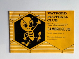 WATFORD v CAMBRIDGE UNITED...1973/74 DIV 3 for sale on Ebay