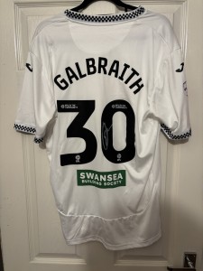 Ethan Galbraith Signed Swansea City 25/26 Home Shirt *VIDEO PROOF* NI Ireland for sale on Ebay