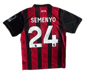 ANTOINE SEMENYO Hand Signed Bournemouth #24 25/26 Football Shirt RARE Proof/COA for sale on Ebay